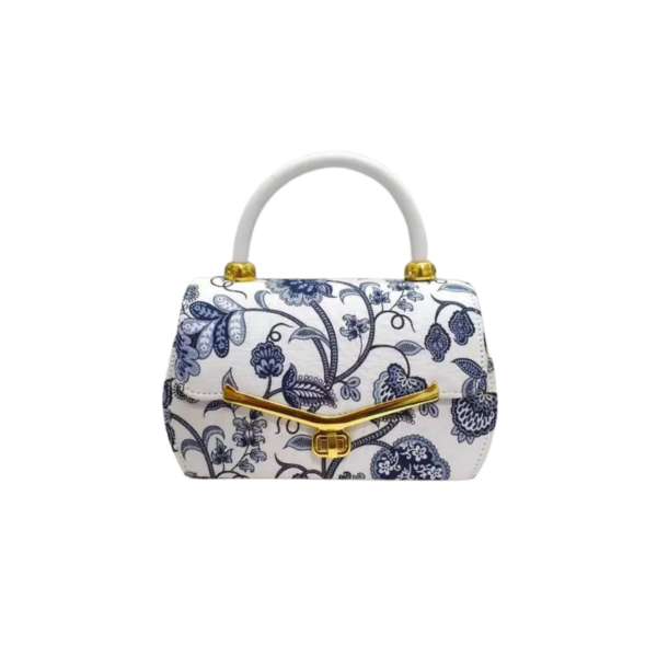 กระเป๋าผ้าไหมไทย (Porcelaine Bloom)